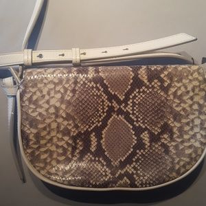 Banana republic snake skin small over the hand bag